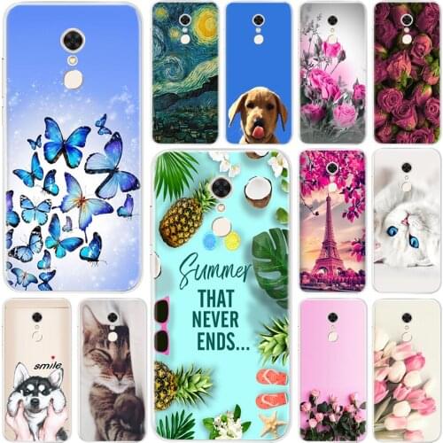 5.7'' For Cover Xiaomi Redmi 5 Case FOR Redmi 5 Plus 5.99'' Case Painted Soft TPU Phone Back Cases FOR Redmi 5 /5Plus Coque Capa