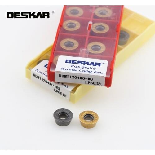 DESKAR RDMT1204MO-MQ LF6028 LF6018 CNC Original Carbide Inserts Milling Turning Tools Lathe Mill Cutter Cutting Blades