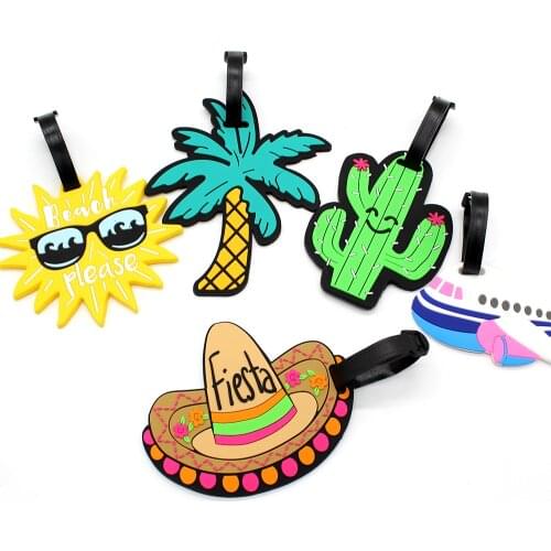 Travel Accessories Creative Luggage Tag Silica Gel Suitcase ID Addres Holder Baggage Boarding Tag Portable Label Bags Pendant