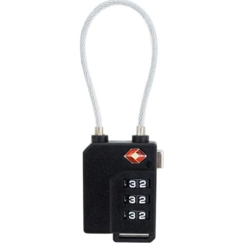 Hot 3 Digit Password Lock Steel Wire Security Lock Suitcase Luggage Coded Lock Cupboard Cabinet Locker Padlock