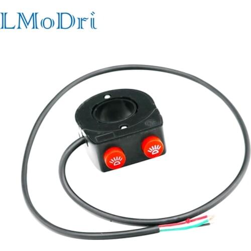 LMoDri 7/8'' 22mm Motorcycle Bike Handlebar On Off Button Head Spot Fog Light Switch