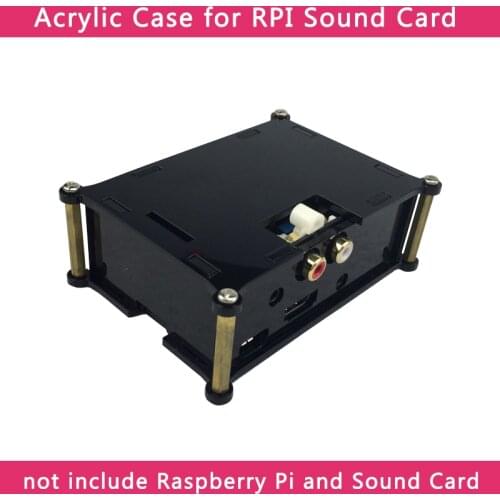 Raspberry Pi Analog Audio Board Acrylic Case for HIFI DAC Sound Card Box Shell for Raspberry Pi 3 Model B+/3B/2B