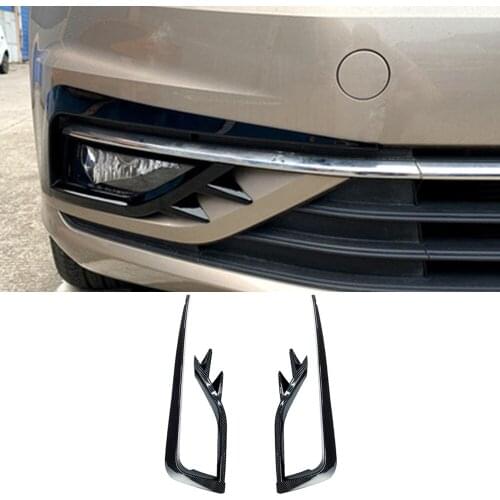 2Pieces Car Modification For Volkswagen Golf 7.5 Golf MK7.5Fog Lamp wind knife Stickers Trim Cover Accessories Car Styling