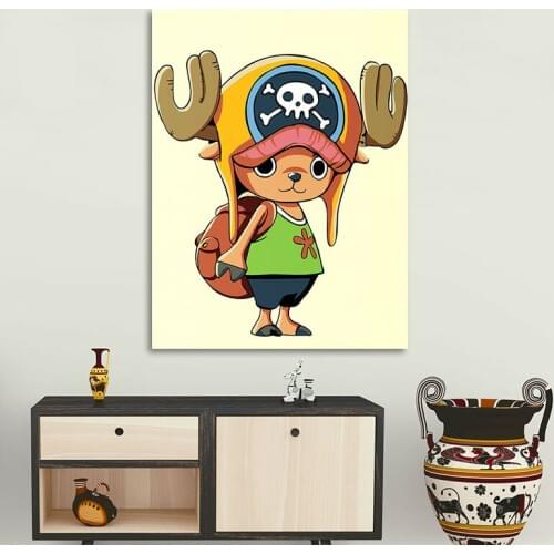 Diy oil painting ONE PIECE digital paint by numbers Japan anime Tony Choppe coloring by numbers modular painting