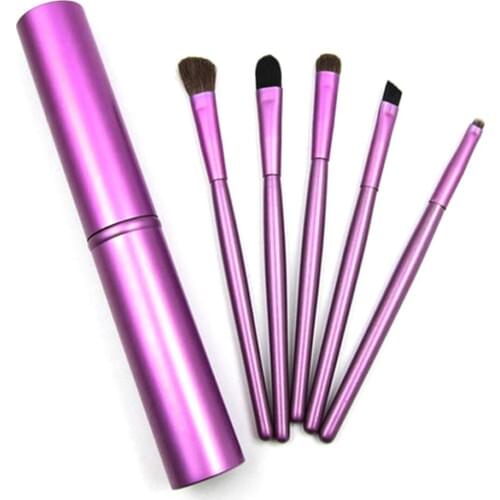 5pcs Womens Fashion Makeup Brushes Set Foundation Cosmetic Eyebrow Eyeshadow Brush Make up Brush Sets Tools Home Travel Use