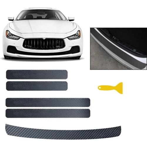 Threshold Sticker Scratch-Resistant Anti-Kick Carbon Fiber Sticker for Car Trunk Window Creative Decoration Stickers