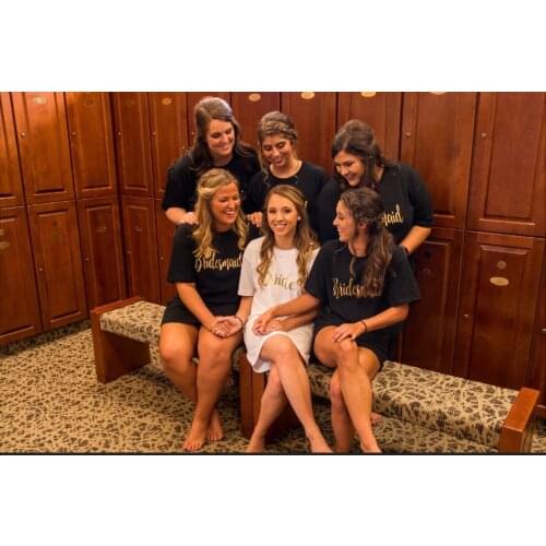 Bridesmaid pajamas sleep long shirt monogrammed gift bridal party grunge tumblr quote camisetas aesthetic graphic t shirt dress