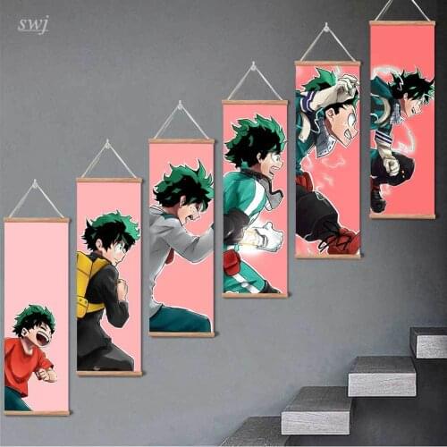 My Hero Academia Posters Midoriya Izuku Anime Posters Canvas Painting Wall Art Picture Decoration for Living Room Home Decor