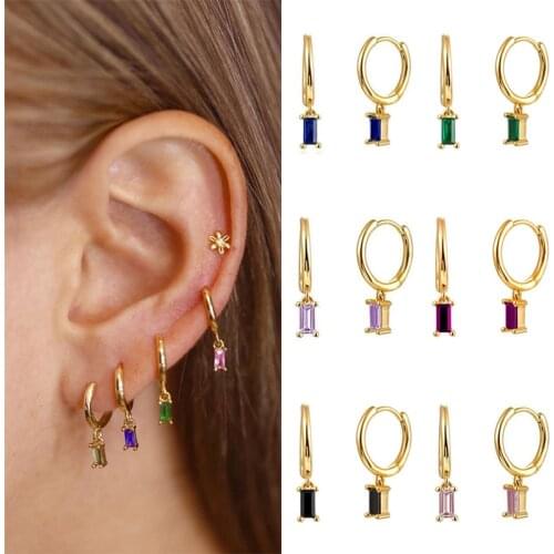 CRMYA Luxury Cubic Zirconia Gold Silver Color Dangle Drop Earrings For Women Engagement Wedding Trendy Jewelry Wholesale