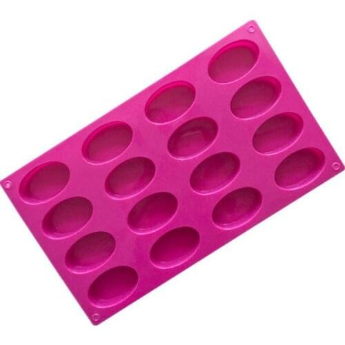16-hole oval silicone chocolate mold Cake mold DIY handmade soap mold