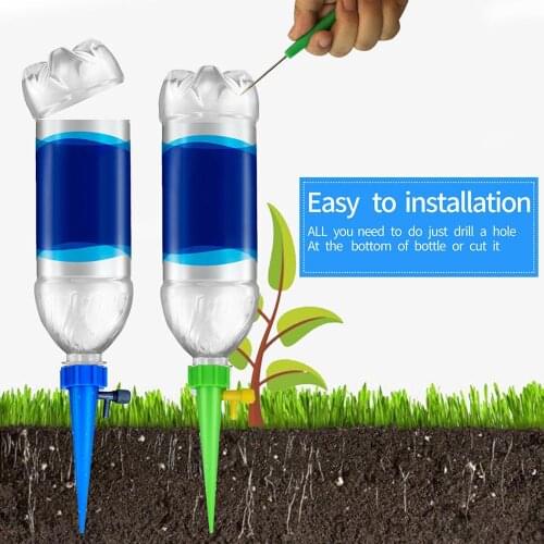 Hot Automatic Irrigation Watering Spike for Plants Flower Indoor Household Auto Drip Irrigation Watering System Waterer Random
