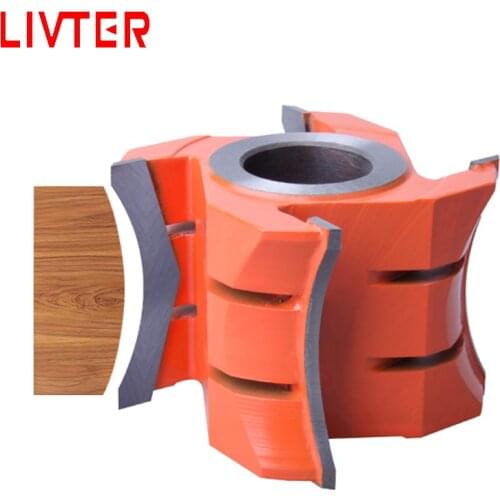 LIVTER Tungsten Carbide Blade Spiral Wood Shaper Cutters for Moulder Machine Woodworking Tool Thickness 4 flutes