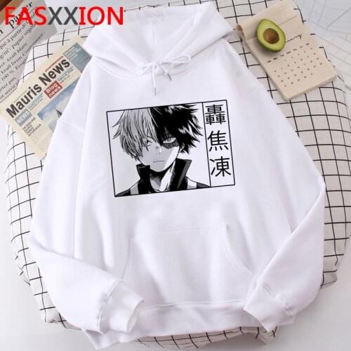 My Hero Academia Todoroki Boku No Hero Academia Himiko Toga hoodies men streetwear harajuku Korea men pullover clothing printed