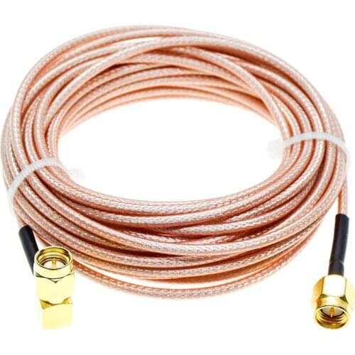 RG316 SMA Male To SMA Male Right Angle RA Coax RF Extension Cable Jumper Pigtail