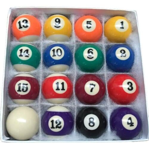 Xmlivet Cheap Billiards Pool Table Balls Full sets in 50mm/52.5mm Resin Billiard Pool Balls Hot Sell