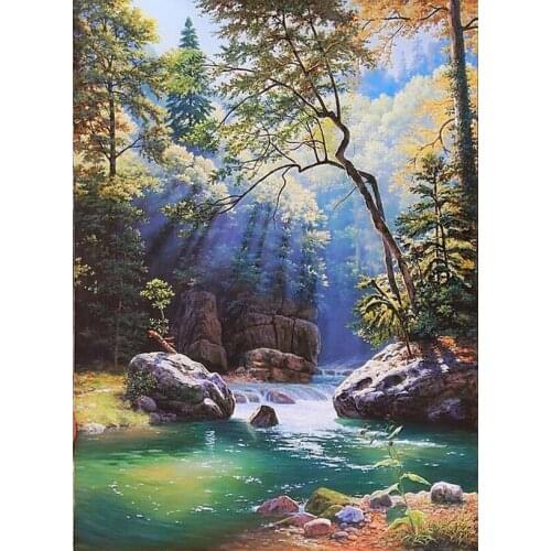 Diamont Painting Scenery Diamond Painting 5D Full Cross-Stitch Diamond Embroidery Rhinestones Painting