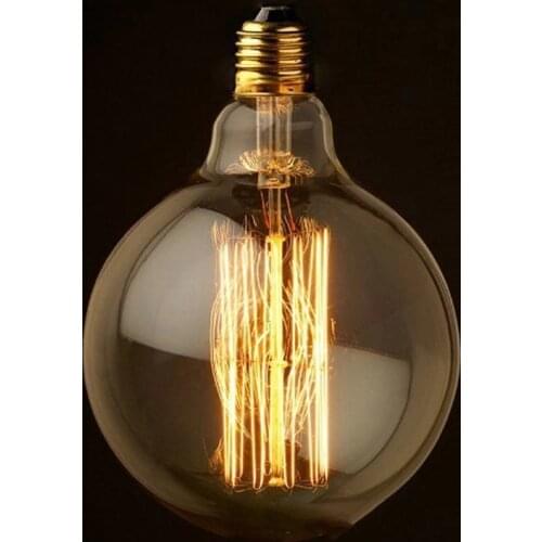 Antique Vintage Edison E27 Light Bulb Art Deco Size 125mm 220V G125