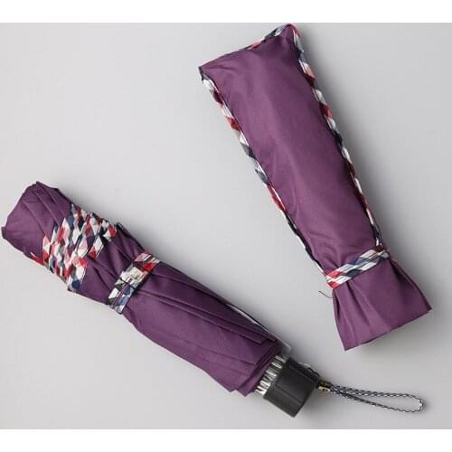 Authentic Paradise Umbrella Outdoor Double Umbrella Three Fold Umbrella Men and Women Increase Business Umbrella Paradise