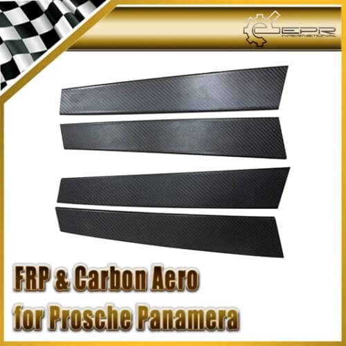 Car Styling For Porsche Panamera 970 Carbon Fiber A & B-Pillar Cover Stick on Type(Pre-facelifted) (8pcs)