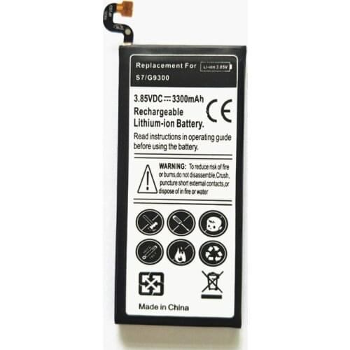 AZK Black EB-BG930ABE Battery For Samsung Galaxy S7 G930 G930F G930FD G930W8 SM-G9300 G930L G9308 smart phone Replacement