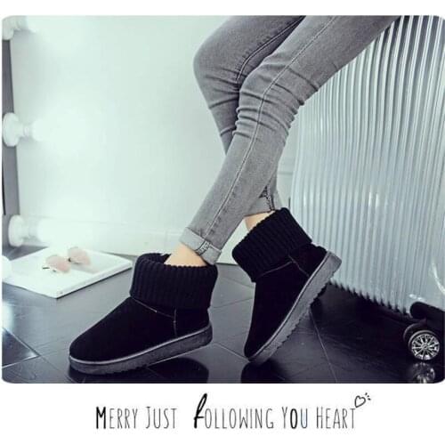 Women Winter Warm Snow Boots Ladies Plush Ankle Boots Winter Female Slip On Flat Casual Shoes Waterproof Ultralight Footwear