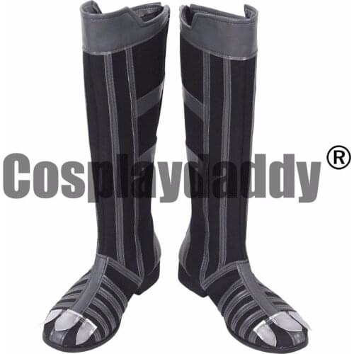 Black Panther Wakanda Monarch T'Challa Movie Cosplay Black Shoers Boots S008