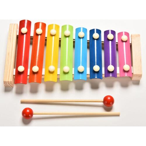 Learning&Education Wooden Xylophone For Children Kid Musical Toys Xylophone Wisdom Juguetes 8-Note Music Instrument