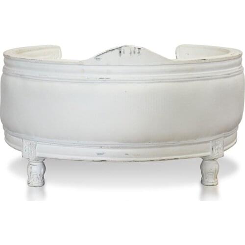 Sofa Or bed for Pets Ariny Made from mahogany wood white distressed color