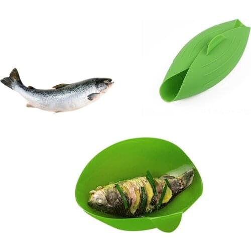 Kitchen Microwave Oven Steamer Soft-paste Silicone Folding Bowl Baking Fish Kettle Steamer Roaster Cook Kitchen DIY Tool