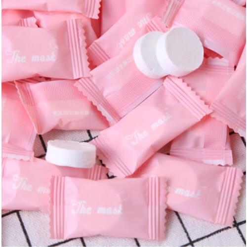 5/10PCS Compressed Facial Mask Paper Disposable Facial Masks Wrapped DIY Mask Paper Natural Face Skin Care Makeup Beauty Tools