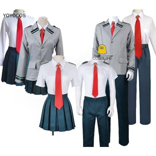 My Hero Academia Boku No Hero Academia Cosplay School Uniform Midoriya Todoroki Bakugo Asui Tsuyu Himiko Toga Halloween Costume