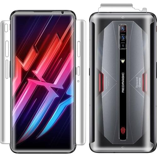 Front+Rear Full Body Screen Protector For ZTE Nubia Red Magic 6 / 6 Pro 5G 6.8" Hydrogel HD Film Explosion-proof Soft TPU