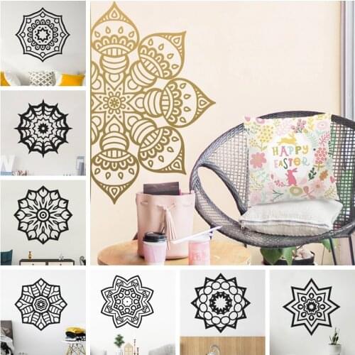 Hot mandala Wall Stickers Modern Fashion Wall Sticker For Bedroom Decoration Waterproof Wall Art Decal