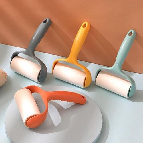 Portable Fashion Clothes Fluff Cleaner Tearable Sticky Lint Roller Brush Dust Pet Hair Remover Household Cleaning Tools