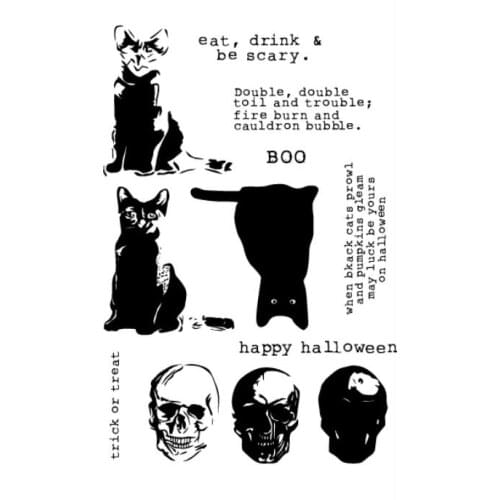 Toil & Trouble Layered Transparent Clear Silicone Stamp/Seal for DIY scrapbooking/photo album Decorative clear stamp A1312