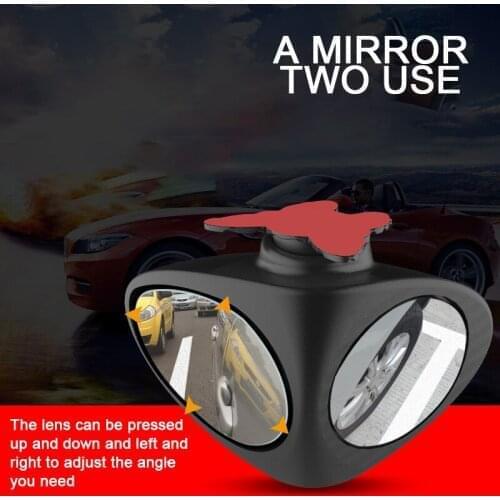 Dropshipping 1Pair 360 Degree Car Blind Spot Mirror Convex Rotatable 2 Side Automibile Exterior Rear View Parking Mirror