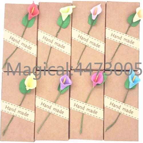 10/30/50/100pcs Empty Lipstick Tube Paper Box with Flowers Vintage Kraft Drawer Lipstick Box Contains Lafite Lipstick Gift Box