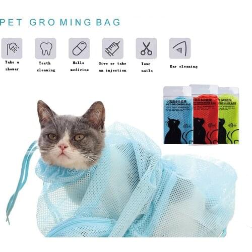 Grooming Adjustable Cat Bag Anti-scratch Cat Bag Nail Clipping Injection Bath Bag Pet Cat Supplies Cleaning Supplies
