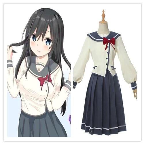 Ore wo Suki nano wa Omae dake ka yo Pansy Cosplay Costume School Uniform Skirt JK Pleated skirt Suit for Halloween Carnival