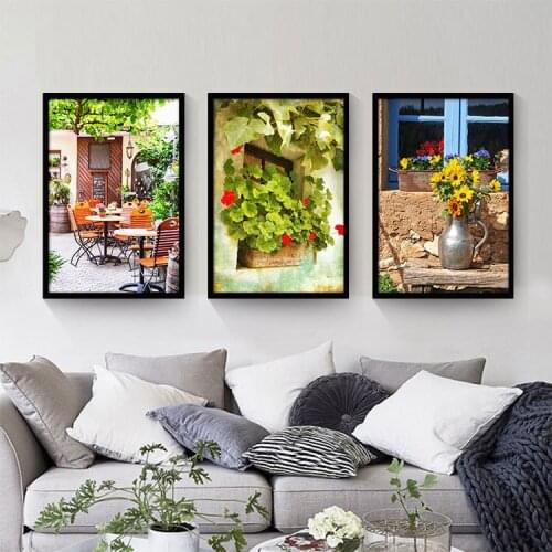 Mediterranean Style Nordic Travel Landscape Wall Art Canvas Poster Print Painting Scandinavian Decorative Picture Living Room