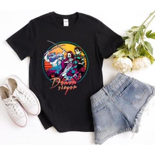 Kimetsu No Yaiba Vintage Slayer Demon Anime Shirt Anime Manga Shirt Unisex Anime Shirt Anime Art Aesthetic Clothes