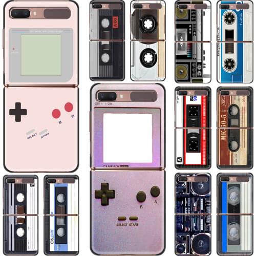 Vintage Cassette Tape Retro Style Phone Case For Fundas Samsung Galaxy Z Flip Back Hard Capa for Samsung Z Flip 5G Cover Shell