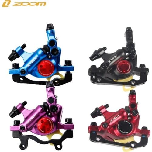 ZOOM Mountain Bike Front Rear Mechanical Disc Brake Hydraulic Clamp CNC Folding Bicycle Line Pulling Caliper