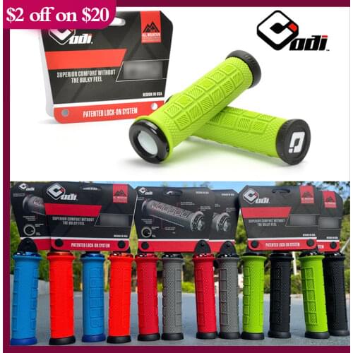 1pair ODI MTB Handlebar Grips Lock Ring Bike Handle Durable Wearable Bicycle Grips Fit 22.2mm Handlebar Bike Part
