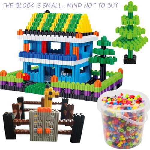 1000pcs Educational Building Blocks Bricks DIY Toy Children Funny Early Learning Development Game Gift Plastic Blocks Bricks Toy