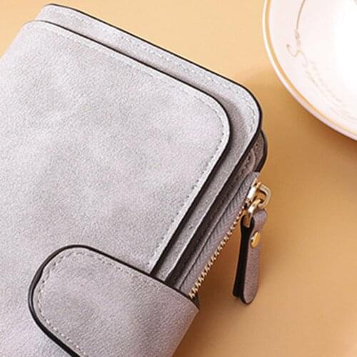 2021 New Fashion Women Wallet Soft PU Leather Zipper Wallets Long Womens Clutch Wallet Female Designer Coin Card Purse Black