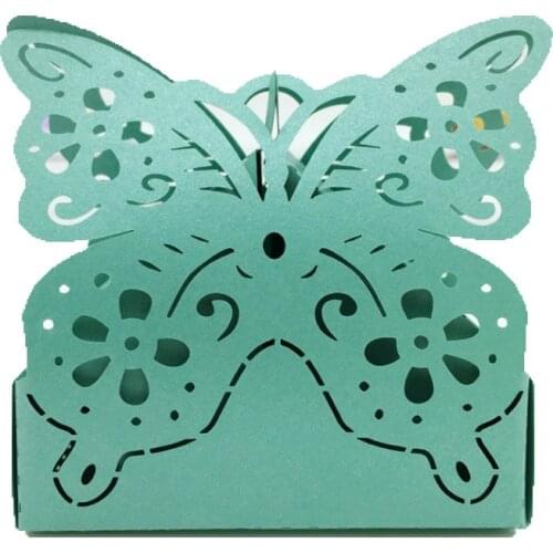 Hot Sale 50 Pcs/laser Cutting Butterfly Wedding Candy Boxes Favor Ribbon Gift Sweet Boxe Luxury Wedding Party Supplies 7zSH147