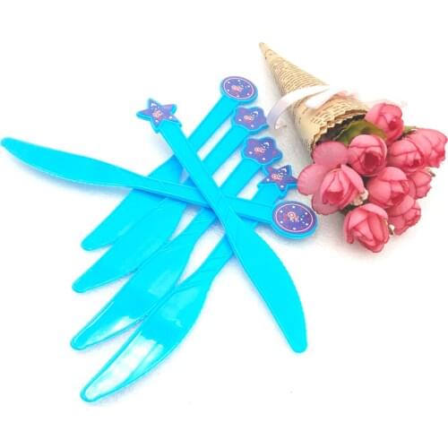 6pcs Captain America Theme Party Plastic Knives Birthday/Christmas/Festival Party Decoration Party Supplies