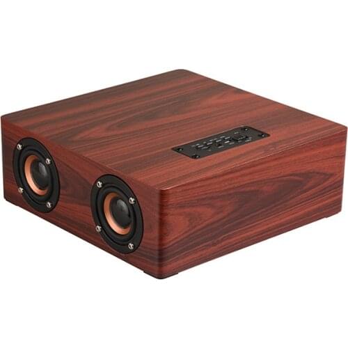 Q5 basic version of wooden Bluetooth speaker four speakers