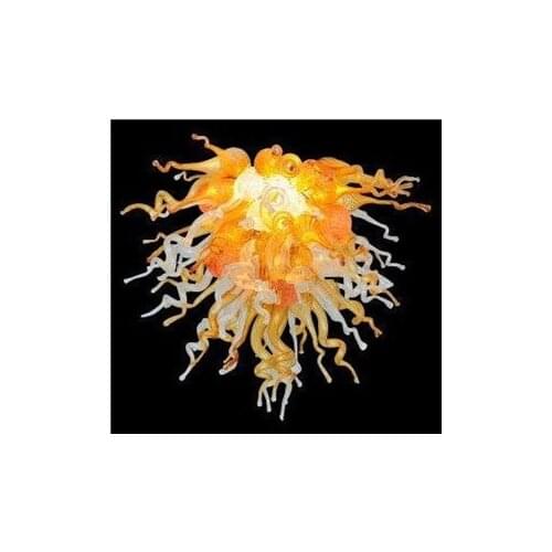 Free Shipping Exhibition Decorative Splendid Murano Glass Chain Chandelier Lighting